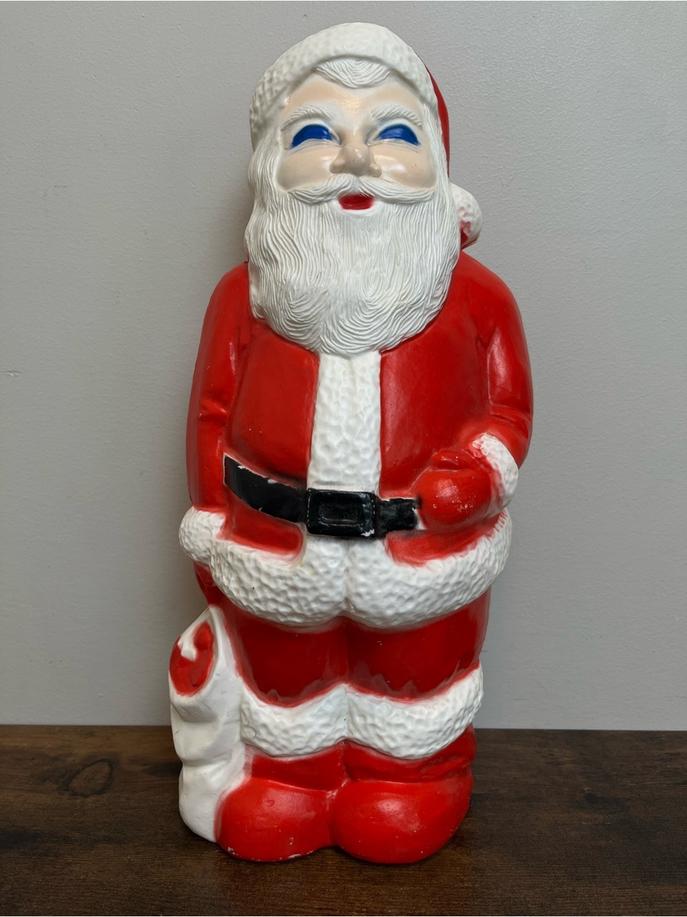 Vintage 1960’s Union Products Santa Clause 13” Table Top Blow Mold